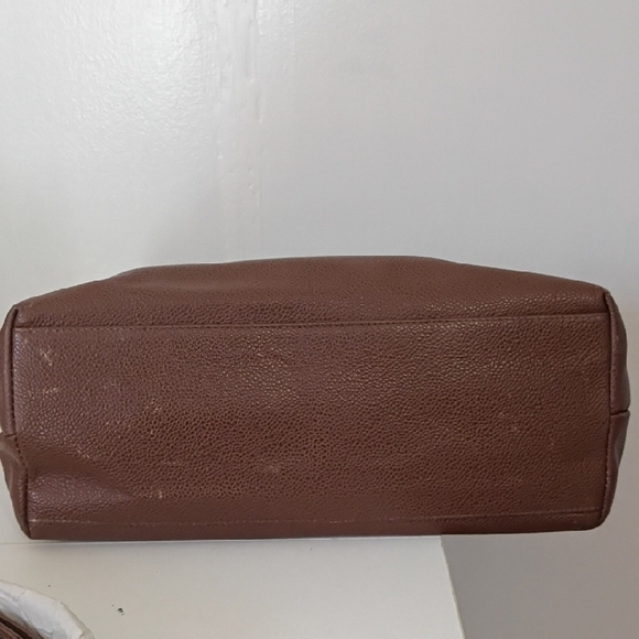 Vintage Chanel Brown Caviar Leather CC Chain Shoulder Bag Authentic - Picture 10 of 15